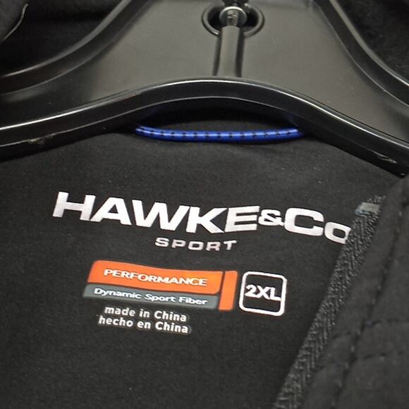Hawk & Co. Men's NWT Athletic Black Stretch Soft Shell Performance Jacket 2XL - Picture 10 of 16